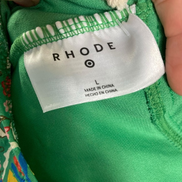 NWT Rhode x Target Halter One-piece Green Floral Swimsuit Size L - Picture 5 of 5